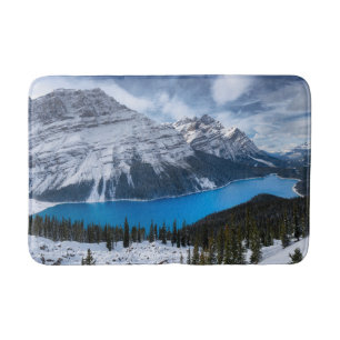 Ice & Snow   Peyto Lake, Canadian Rockies Bath Mat