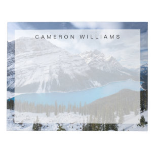 Ice & Snow Peyto Lake, Canadian Rockies Notepad