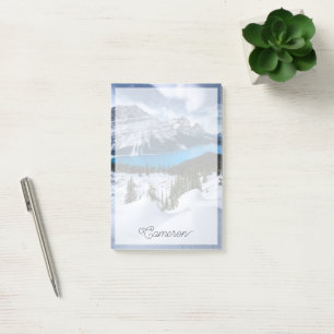 Ice & Snow Peyto Lake, Canadian Rockies Post-it Notes