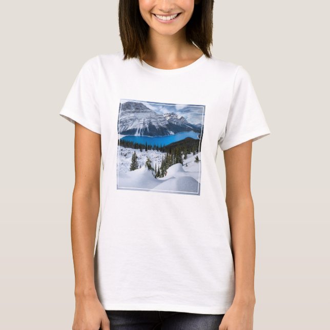 Ice & Snow | Peyto Lake, Canadian Rockies T-Shirt (Front)