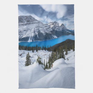Ice & Snow   Peyto Lake, Canadian Rockies Tea Towel