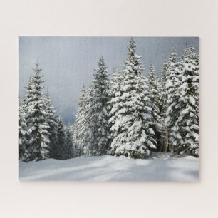 Ice & Snow   Pine Woodland, Austria Jigsaw Puzzle
