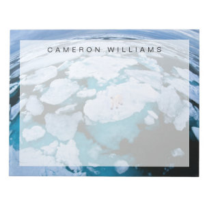 Ice & Snow Polar Bear, Arctic Ocean, Svalbard Notepad