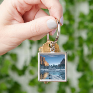 Ice & Snow Rime Ice in Yosemite Valley Key Ring
