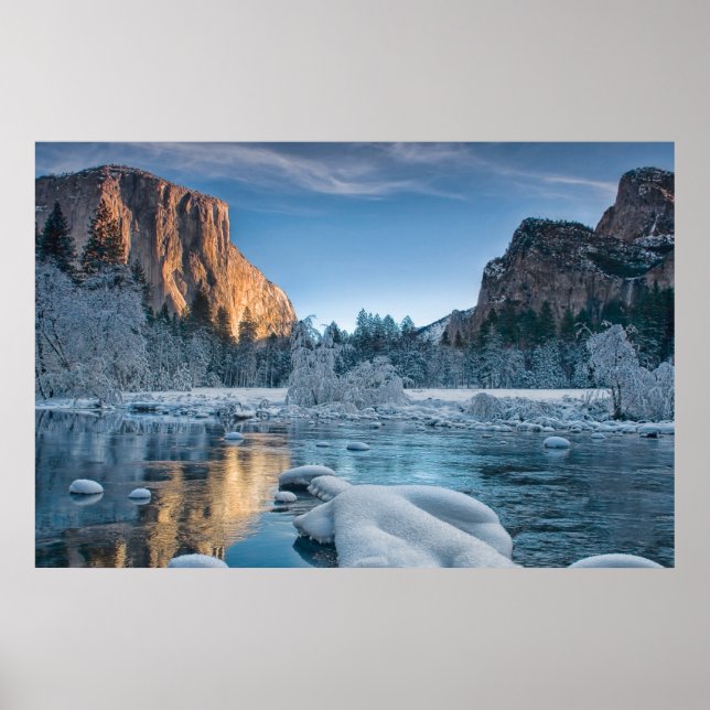 Ice & Snow | Rime Ice in Yosemite Valley Poster (Front)