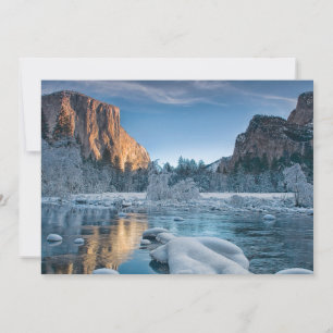 Ice & Snow Rime Ice in Yosemite Valley Thank You Card
