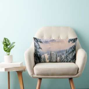 Ice & Snow Rosengarten, Germany Lumbar Cushion
