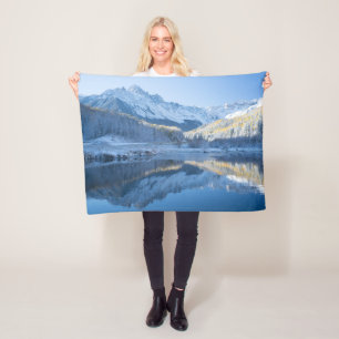 Ice & Snow   Silverton, Colorado Fleece Blanket