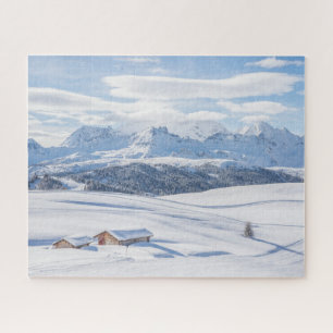 Ice & Snow   Snowscape European Alps, Italy Jigsaw Puzzle