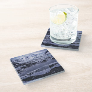 Ice & Snow Sólheimajökull Glacier, Iceland Glass Coaster