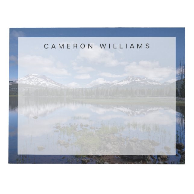 Ice & Snow | Sparks Lake, Oregon Notepad (Front)