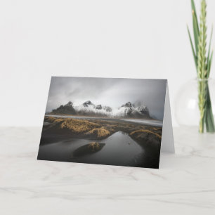 Ice & Snow Vestrahorn Mountain, Iceland Card