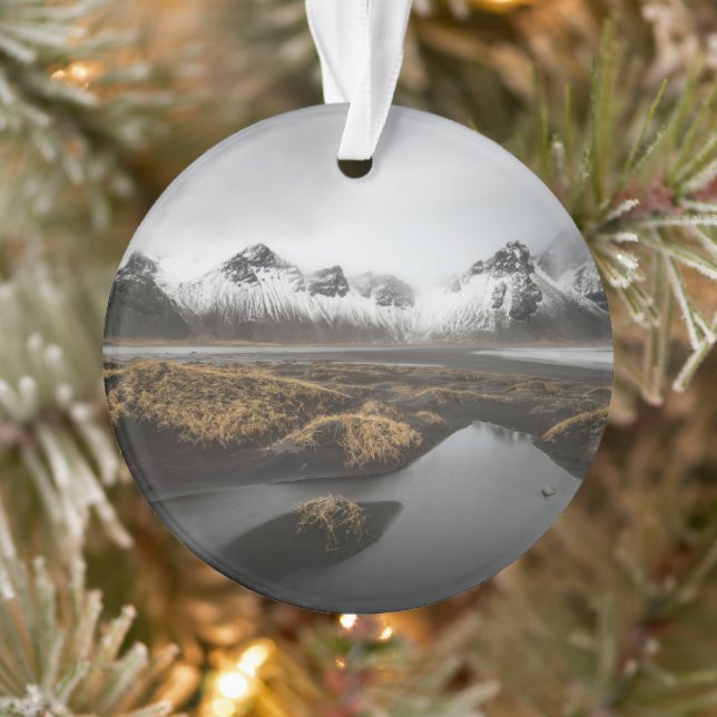 Ice & Snow | Vestrahorn Mountain, Iceland Ornament (Tree)