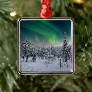 Ice & Snow   Winter Landscape, Finland Metal Ornament