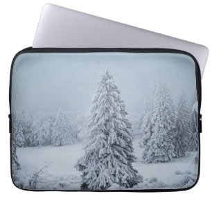 Ice & Snow Woodland, Swiss Alps Laptop Sleeve