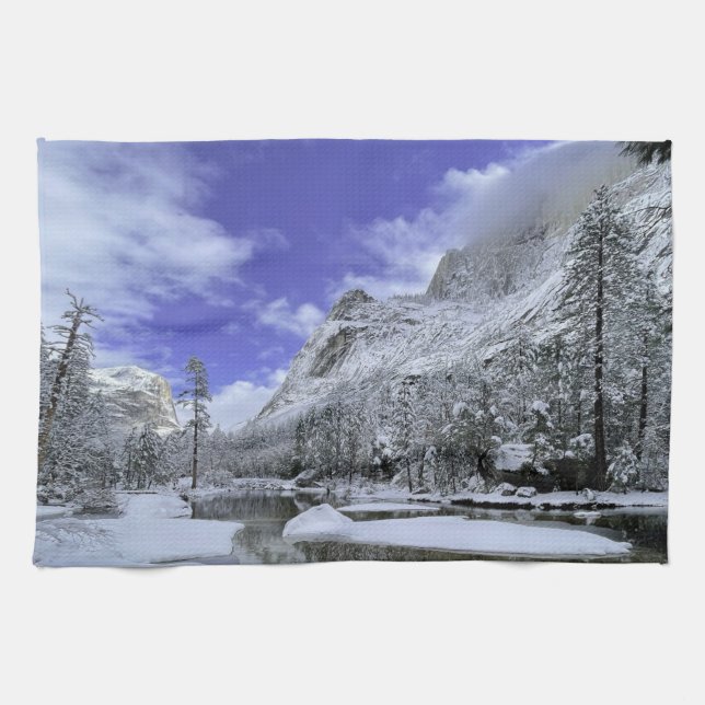 Ice & Snow | Yosemite National Park Tea Towel (Horizontal)