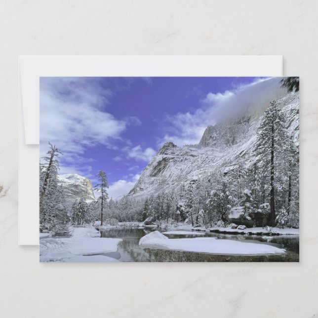 Ice & Snow | Yosemite National Park Thank You Card (Front)
