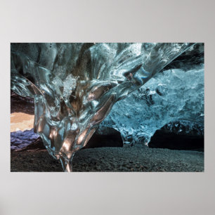 Ice Stalactite In An Ice Cave Poster
