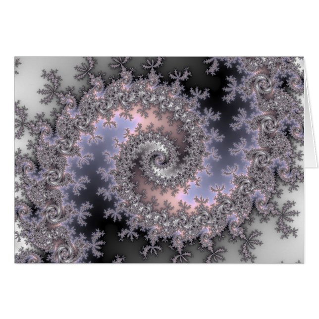 Ice Swirl  - Fractal Card (Front Horizontal)