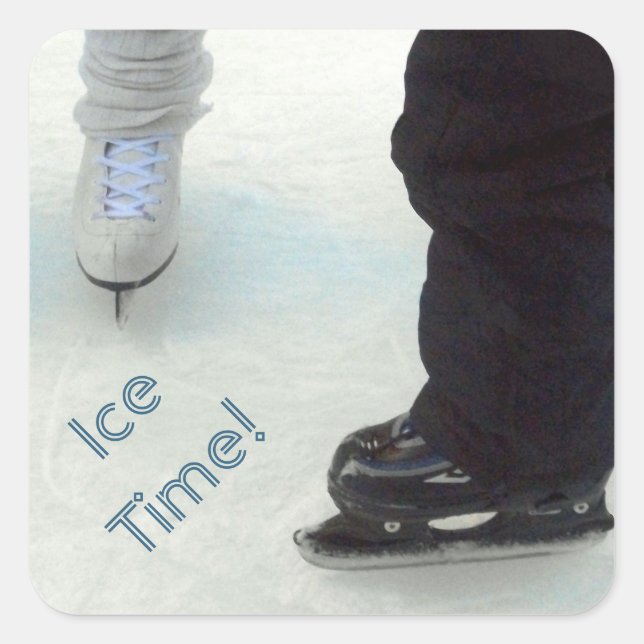 'Ice Time!' Stickers (Front)