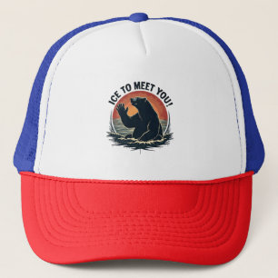 Ice To Meet You Polar Bear Christmas Gift Trucker Hat