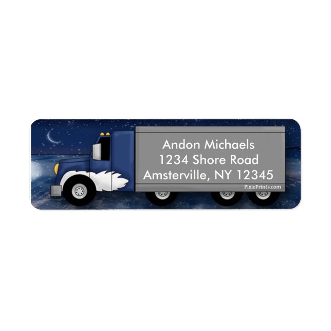 Ice Trucker Return Address Label (Front)