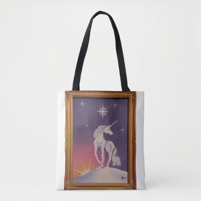 Ice Unicorn Tote Bag (Front)
