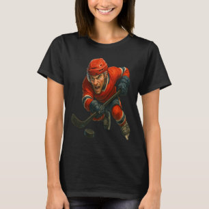 Ice Warrior Where Pion Meets The Frozen Ttlefield T-Shirt