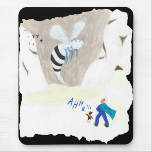 Ice Wasp Mountain Mouse Pad