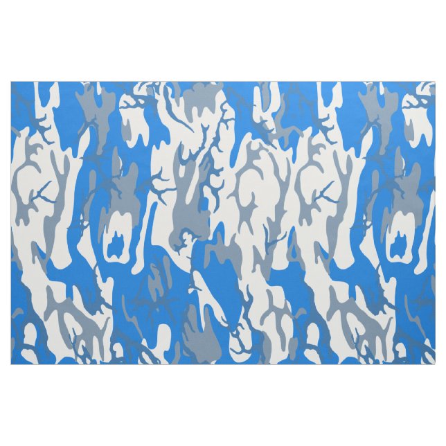 Ice Water Blue Camo Fabric (Fat Quarter)