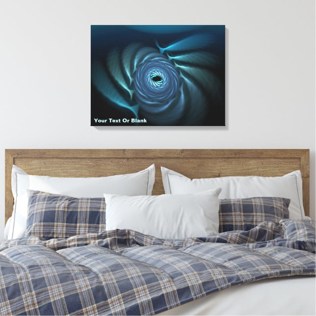 Ice Whales Canvas Print (Insitu(Bedroom))