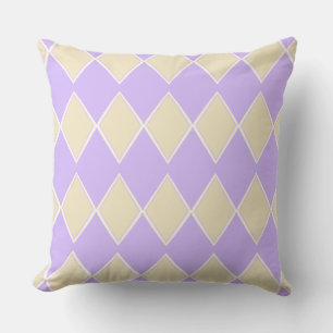 Ice Yellow and Soft Light Purple in Diamond Cushion