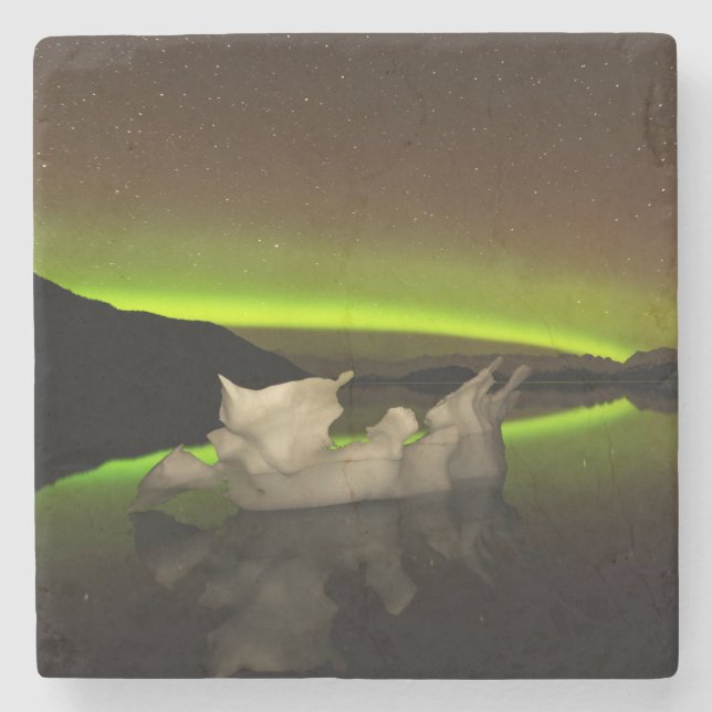 Iceberg Aurora Stone Coaster (Front)