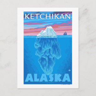 Iceberg Cross-Section - Ketchikan, Alaska Postcard