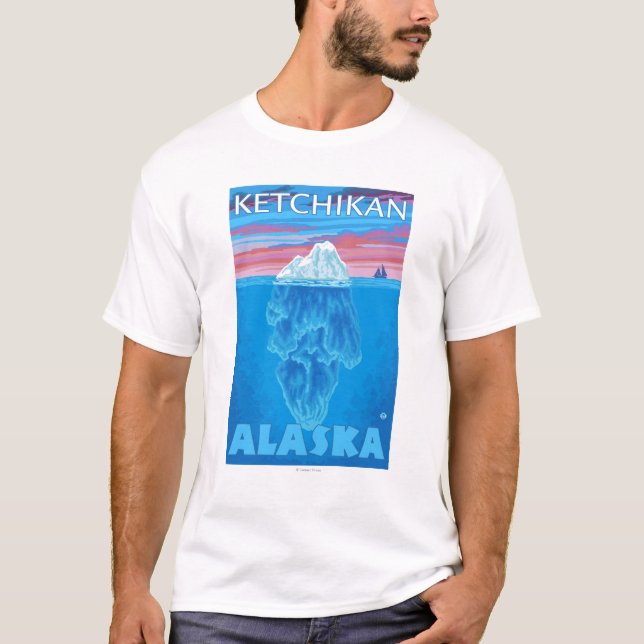 Iceberg Cross-Section - Ketchikan, Alaska T-Shirt (Front)