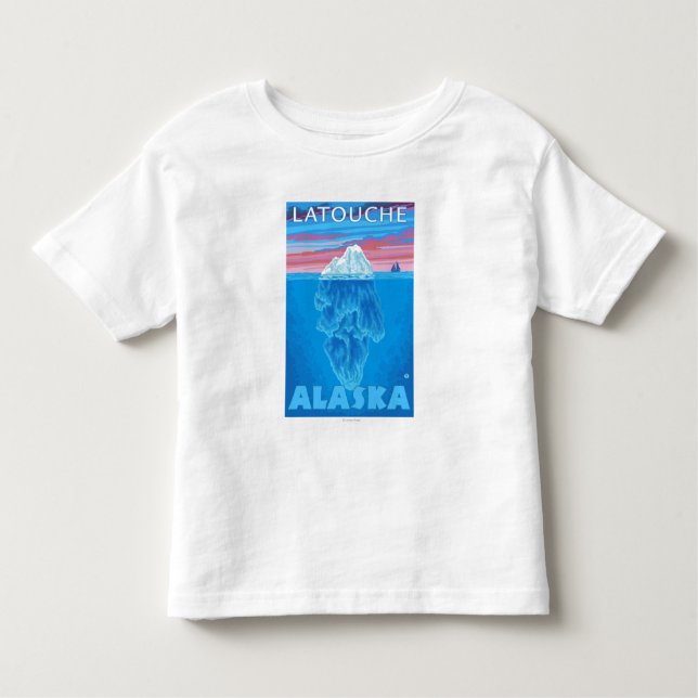 Iceberg Cross-Section - Latouche, Alaska Toddler T-Shirt (Front)