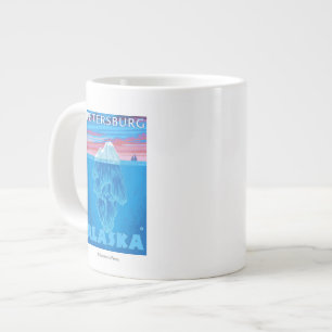 Iceberg Cross-Section - Petersburg, Alaska Large Coffee Mug