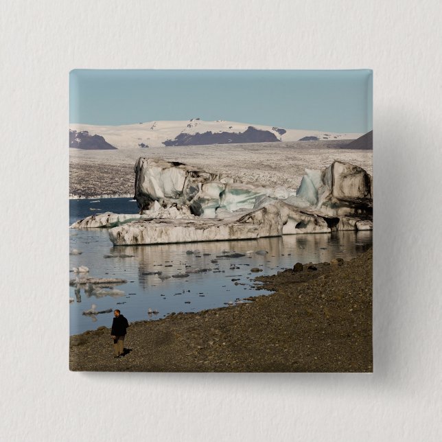 Iceberg formations 15 cm square badge (Front)