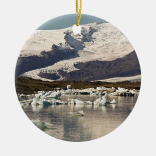 Iceberg formations 3 ceramic ornament