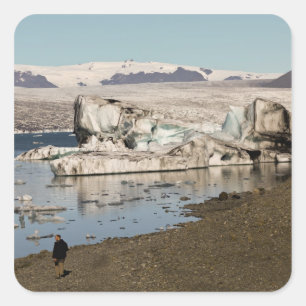 Iceberg formations square sticker