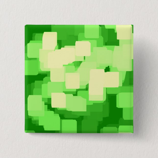 "Iceberg"  Geometric Art 15 Cm Square Badge (Front)