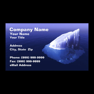 Iceberg in Clear Blue Water Business Card