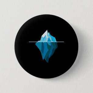 Iceberg Inspirational Earth Day For Nature Lovers 6 Cm Round Badge