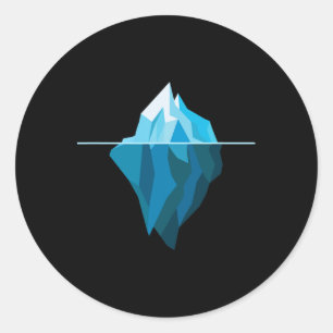 Iceberg Inspirational Earth Day For Nature Lovers Classic Round Sticker