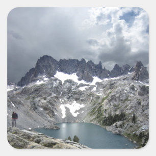Iceberg Lake 2 - Ansel Adams Wilderness Square Sticker