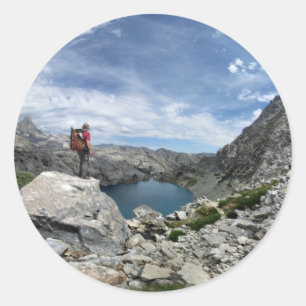 Iceberg Lake - Ansel Adams Wilderness - Sierra Classic Round Sticker