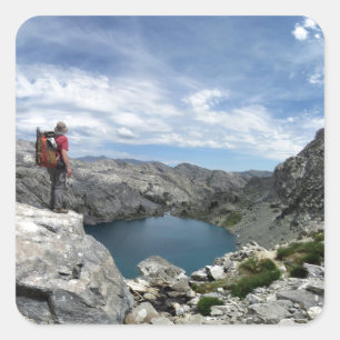 Iceberg Lake - Ansel Adams Wilderness - Sierra Square Sticker