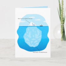 Iceberg Love Folded Greeting Card