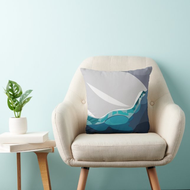 Iceberg Ocean  Cushion (Chair)