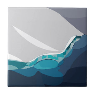 Iceberg Ocean Landscape Ceramic Tile